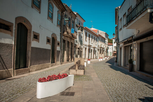 typical houses of Mon&ccedil;ao, Portugal