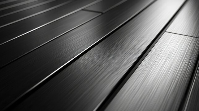 Abstract Black Glossy Parallel Texture Stripes With Subtle Soft Highlights And Reflected Lighting