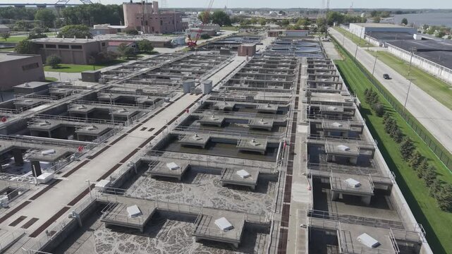 The Green Bay Metropolitan Sewerage District. It treats an average of about 30 to 41 million gallons of wastewater per day for the city of Green Bay, Wisconsin, and surrounding communities.