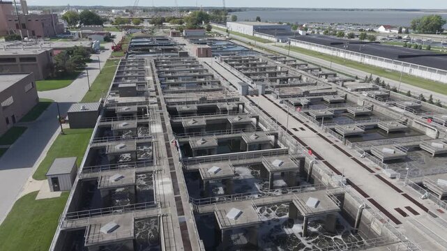 The Green Bay Metropolitan Sewerage District. It treats an average of about 30 to 41 million gallons of wastewater per day for the city of Green Bay, Wisconsin, and surrounding communities.
