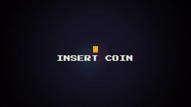 Yellow Retro 8 Bit Loading Bar Featuring a Pixel Art Progress Indicator for Arcade Gaming. 4K Video