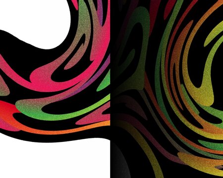 aesthetic colourful liquid line abstrack gradient background with dynamic shape