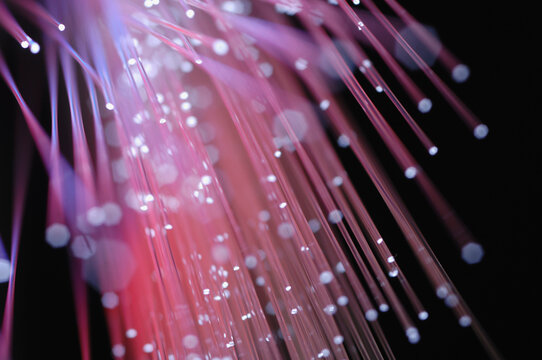 Close up of glass fibre