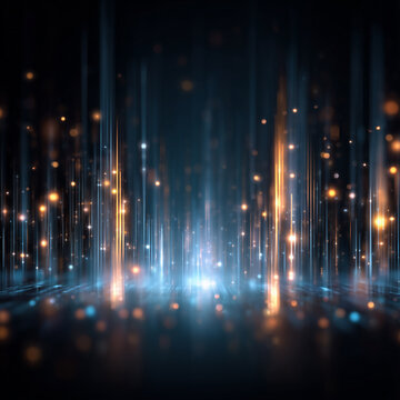 glowing data background