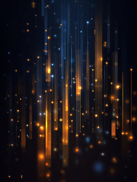 glowing data background