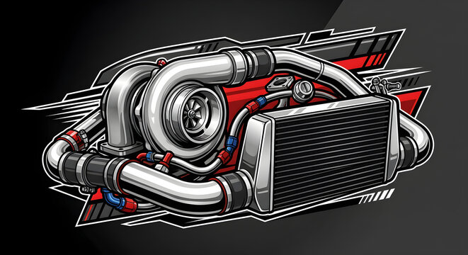 3D Vector performance turbocharger