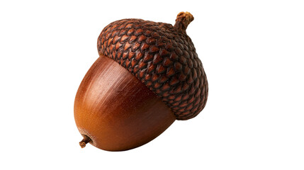 Single brown acorn with textured cap and smooth nut © Rowan