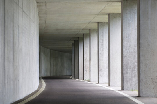 Austria, Mondsee, Concrete underpass