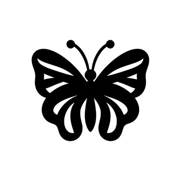 butterfly silhouette icon design