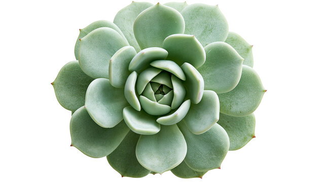 Light green Echeveria succulent plant rosette with fleshy rounded leaves
