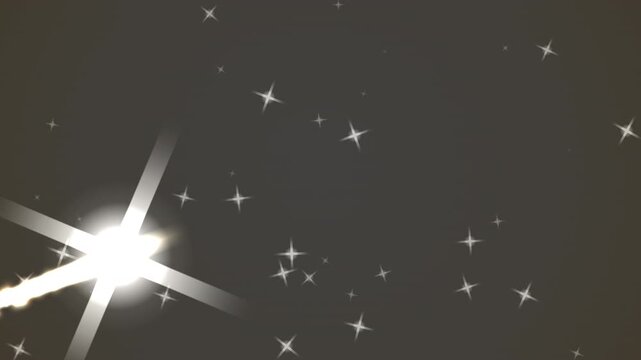 Christmas comet Lights Transition in a seamless loop