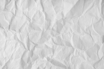 Fototapeta premium White paper texture wrinkled sheet background.