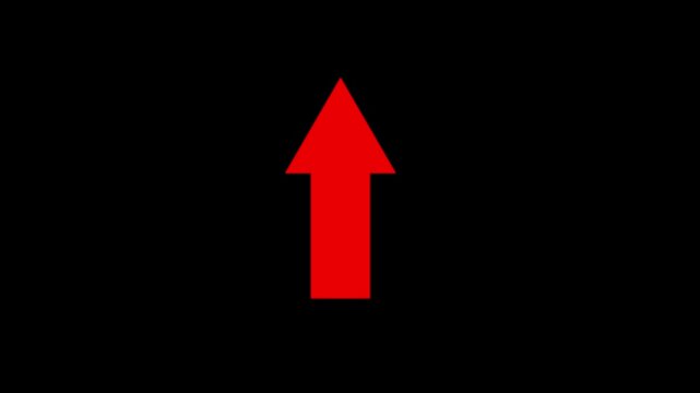 Up direction animated arrow .Animation of sweep arrow icon, upward and transparent white swipe up pointing arrow icon.