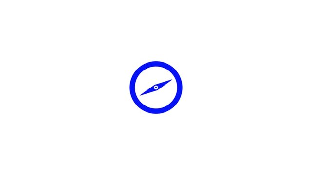 animation of compass pointing to solution.