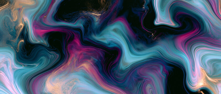Abstract Fluid Marble Wave Background