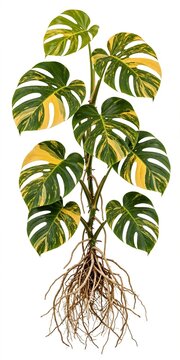 Philodendron spiritus sancti rarest plant whole bare root isolated