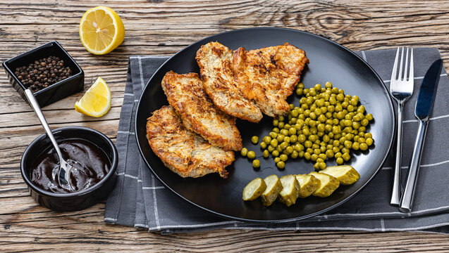 pan fried pork cutlets in egg batter