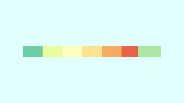 Modern Progressbar With Colorful Palette 2d Animation with Alpha Matte