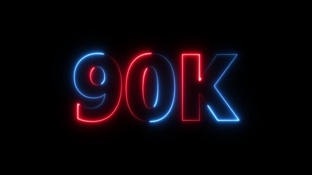90k vibrant neon line animation streaming with energetic glowing streaks across a textured black background producing smooth radiant highlights.