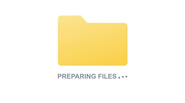 Archives File Folder Floating 2d Animation with Alpha Matte