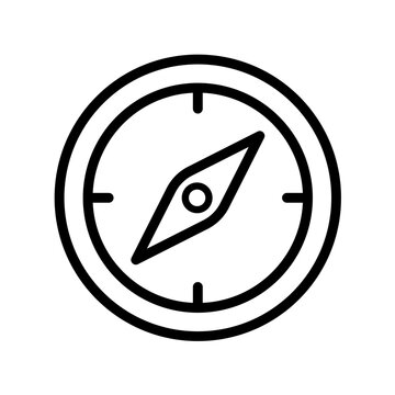 Compass -  line vector icon