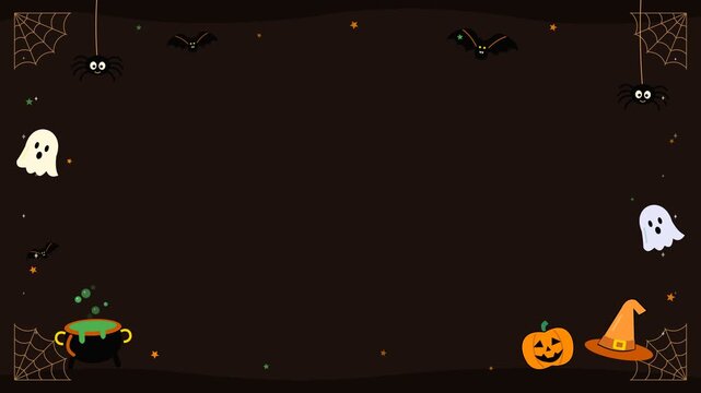 Halloween Theme spooky halloween themed looping background animation