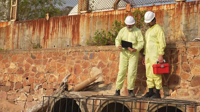 Environmental research on industrial wastewater treatment.