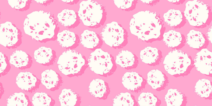Polka crayon seamless with background pattern polkadot and vector small dot. Geometric doodle kindergarten with scattered cute padel and bg vintage random. Print point stripe with kids.