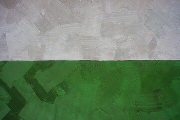 Oryginalny tynk strukturalny - jedna połowa biała, druga zielona. Original textured plaster – one half white, the other green.  © 123108 Aneta