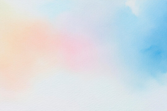 Abstract watercolor on white background. The color splashing in the paper.It is a hand drawn.