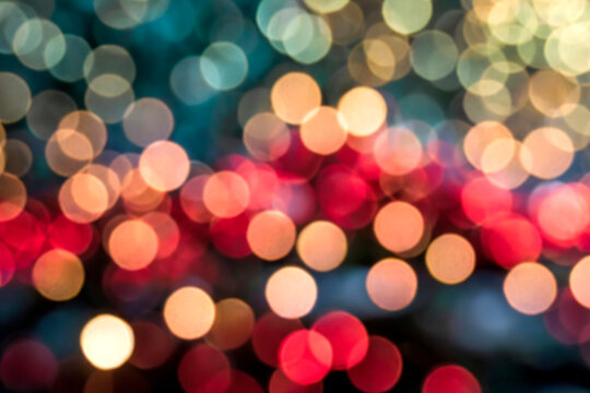 Defocused abstract lights glitter sparkleblurred background. Bokeh background.