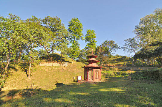 Mausoleum called maidam of Ahom royals buried in Charaideo or Che-Rai-Doi close to Sibsagar city  Assam, India