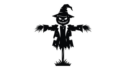 Fototapeta premium halloween witch with broom