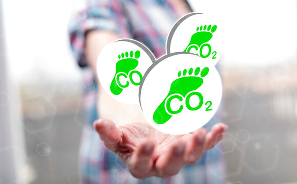 Concept of carbon footprint