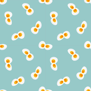seamless pattern with easter eggs