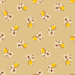 Obraz premium seamless pattern with easter eggs