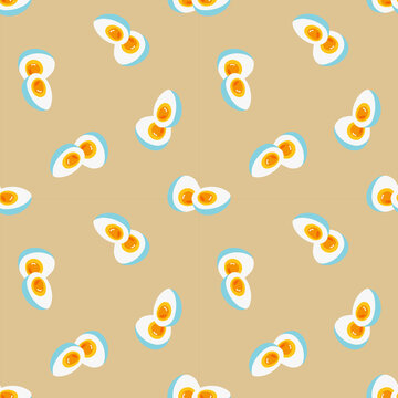 seamless pattern with easter eggs