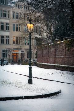 D&uuml;sseldorf, Gaslaterne in der Altstadt