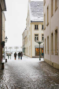 D&uuml;sseldorf, Altstadt im Winter