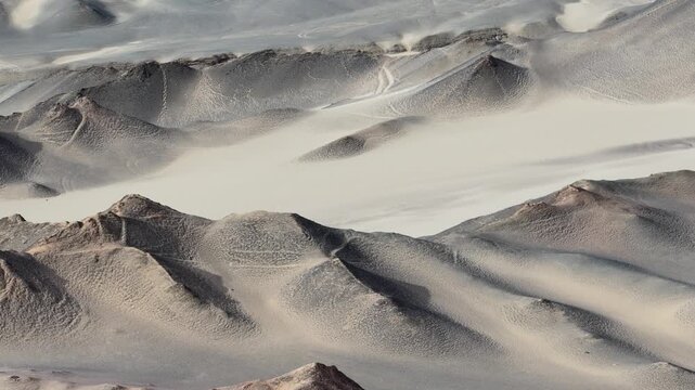 Arid Desert Plain and Low Mounds at Lenghu, Qinghai