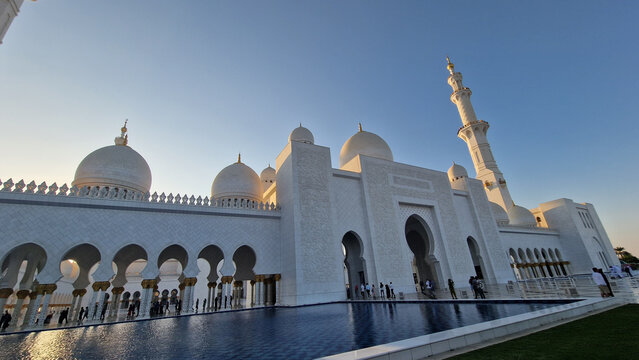 Sheikh Zayed Grand Mosque in Abu Dhabi United Arab Emirates