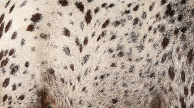 Appaloosa horse fur texture, spotted animal hide background, natural white and brown dalmatian pattern coat, close-up of horse hair