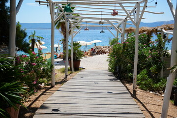 boardwalk in the beach © Oleh