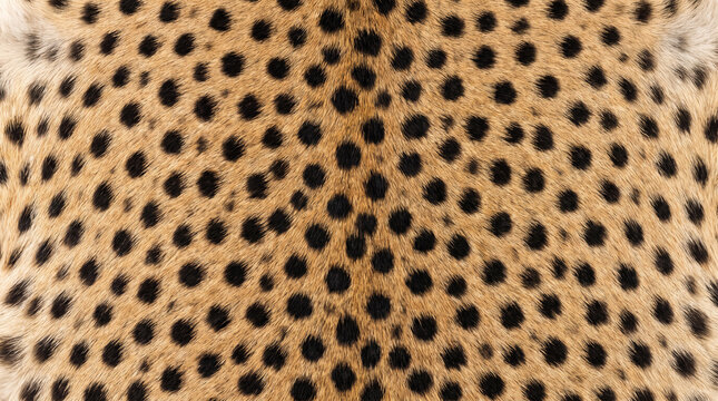 Cheetah fur texture with natural black spots, wild leopard print background, exotic animal skin pattern for fashion design