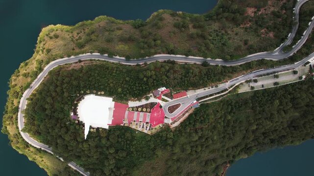 Jesus Christ the Savior, the world's tallest statue of Jesus Christus, located on Sibeabea Hill in North Sumatra, Indonesia