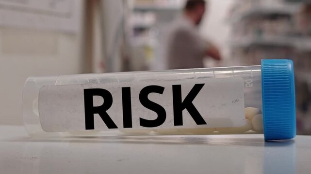 RISK oral tablet safety efficacy risk and treatment outcome concept