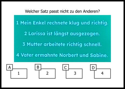r&auml;tsel L&ouml;sung Antwort B Satz