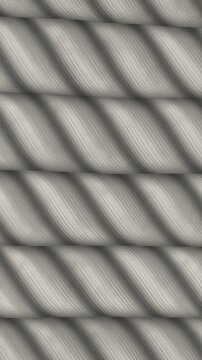 Shimenawa Rice Straw Rope With Twisting Fiber Bundles, Japanese New Year Seamless Loop Background in deep white tones vertical 9:16