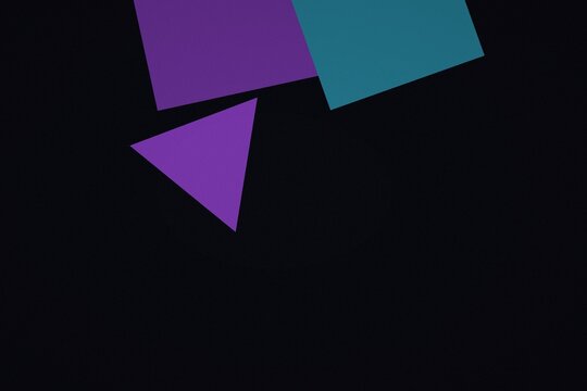 Geometrischer business-hintergrund in Geometrische formen dunkles neon