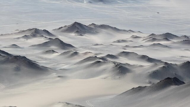 Wind-Sculpted Desert Ridges at Lenghu, Qaidam Basin, Qinghai